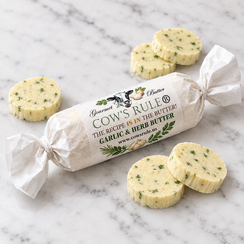 Garlic & Herb Compound Butter - Cow's Rule | 4 oz