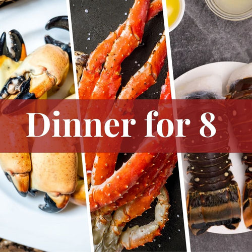 Stone Crab, Lobster Tail, and King Crab Dinner for 8