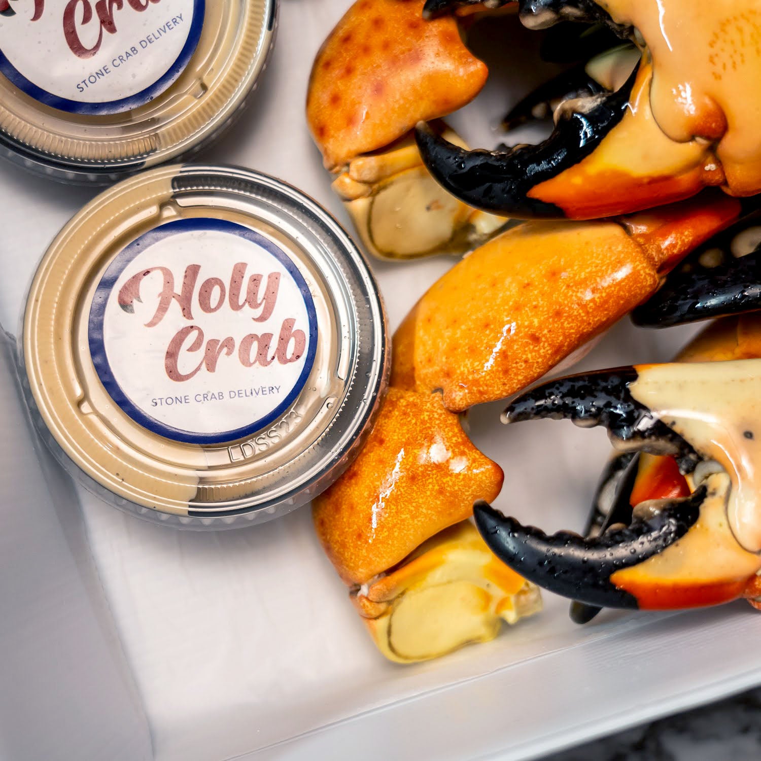 Mustard Sauce Stone Crabs