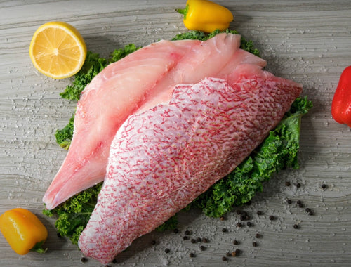 Fresh red snapper fillet, 6–8 oz portion – wild-caught, skin-on