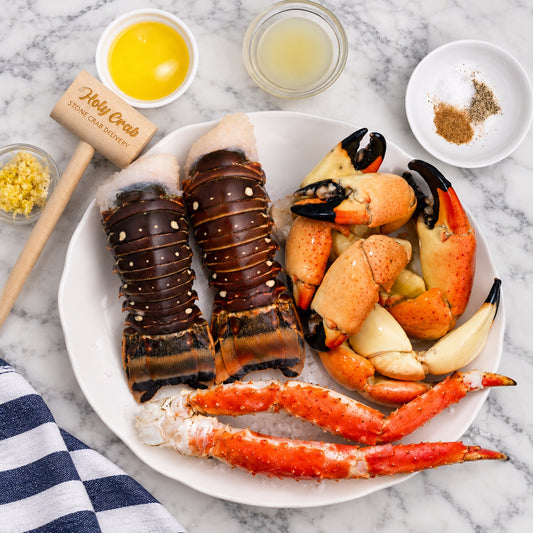 Stone Crab, Lobster Tail, and King Crab Dinner for 2
