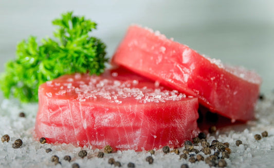 Yellowfin tuna steak portion – 8 oz cut, premium sushi-grade fish
